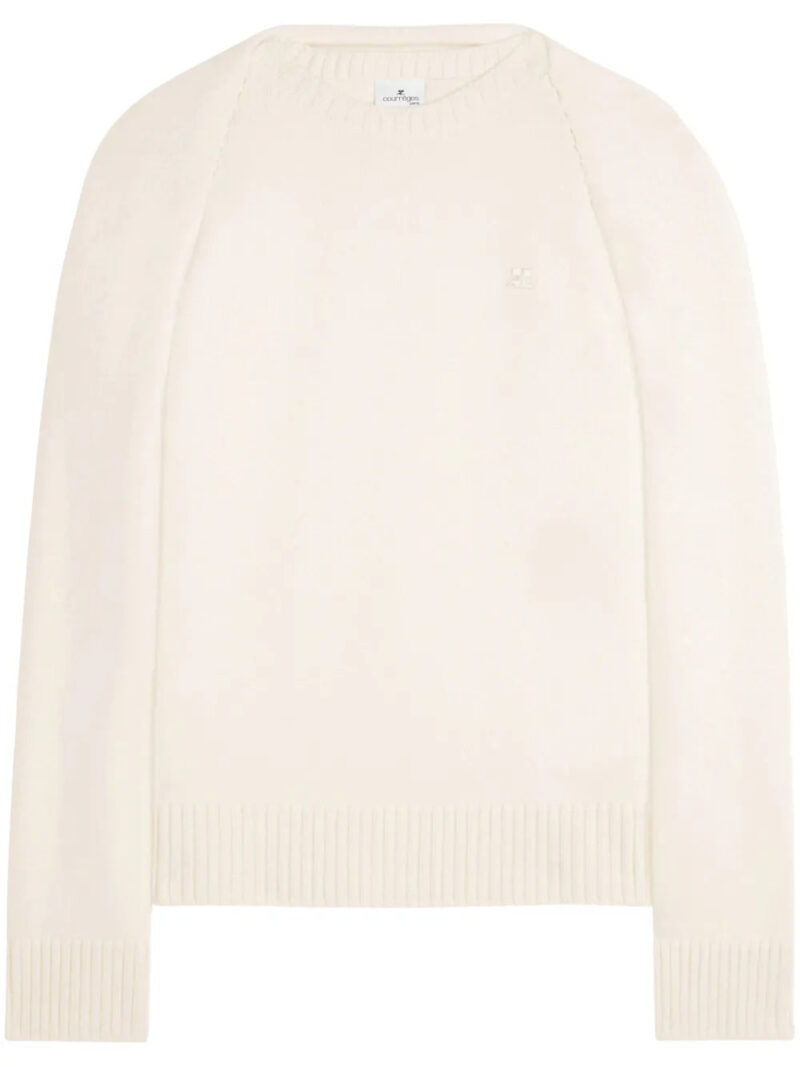 Courrèges  layered logo-embroidered sweater
