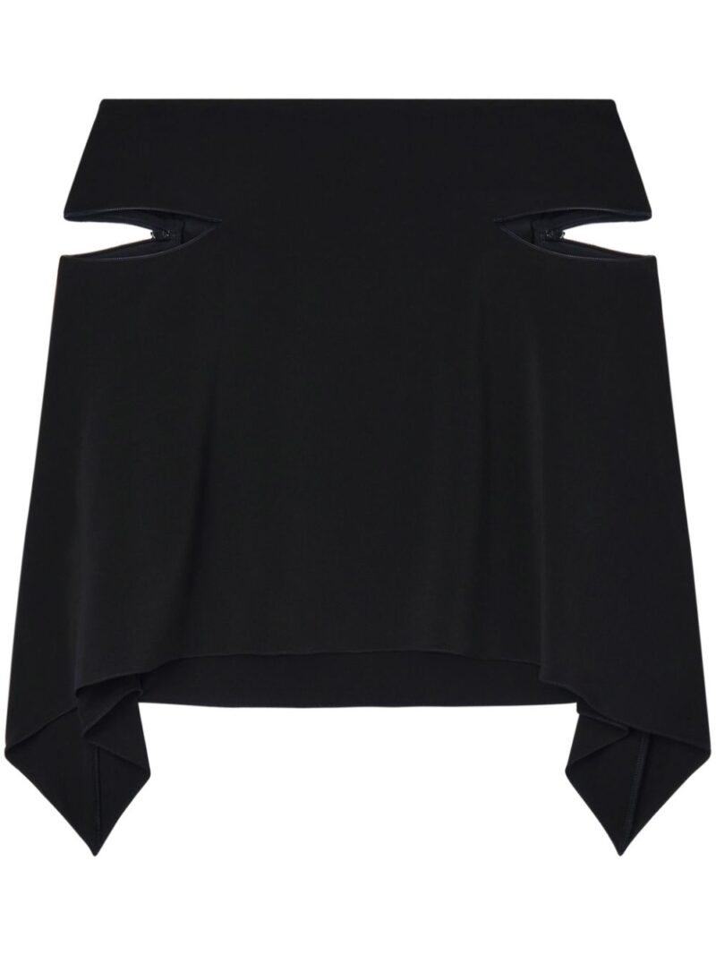 Courrèges  cut-out draped miniskirt