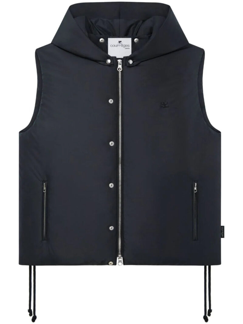 Courrèges  logo-patch padded gilet