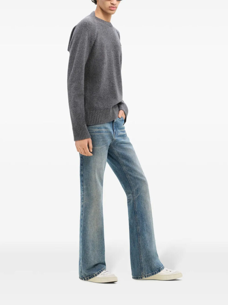 Courrèges layered logo-embroidered sweater