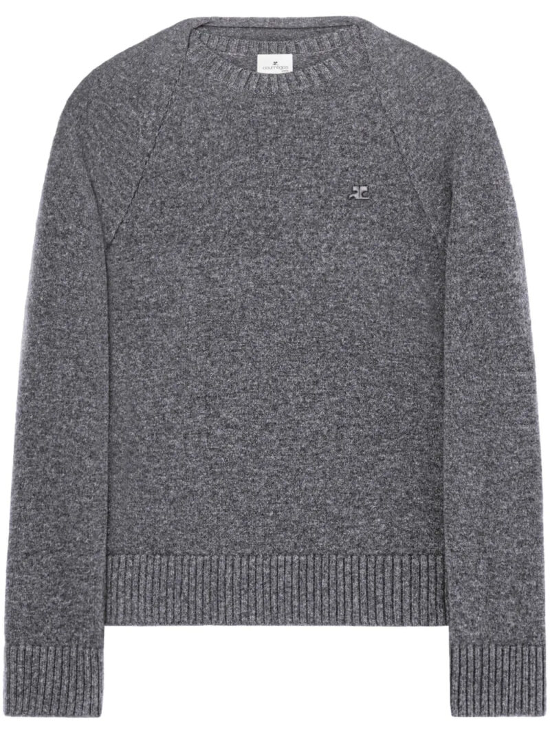 Courrèges  layered logo-embroidered sweater