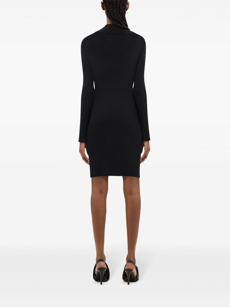 Courrèges  colour-block ribbed-knit mini dress