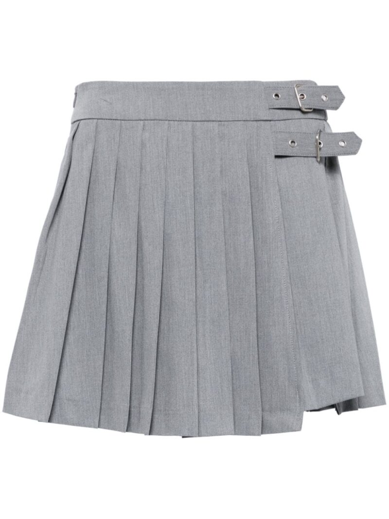 CHOCOOLATE  buckle-fastening pleated miniskirt