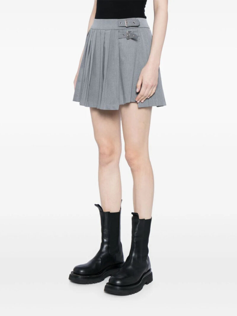 CHOCOOLATE  buckle-fastening pleated miniskirt