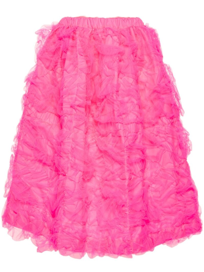Comme Des Garçons  ruffled tulle midi skirt