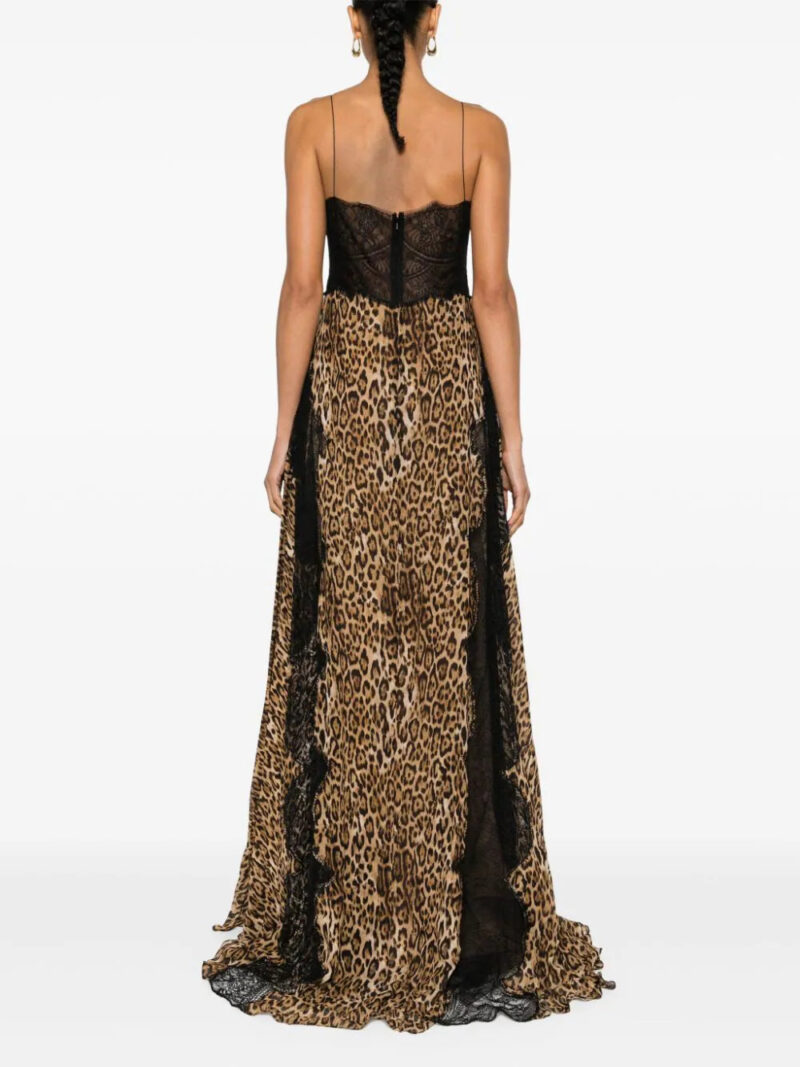 Costarellos  leopard-print bustier maxi dress