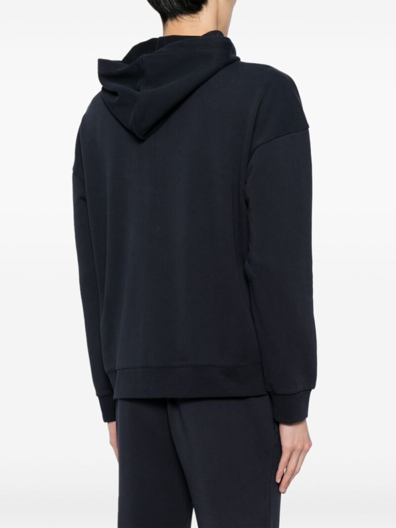Corneliani zip-up cotton hoodie