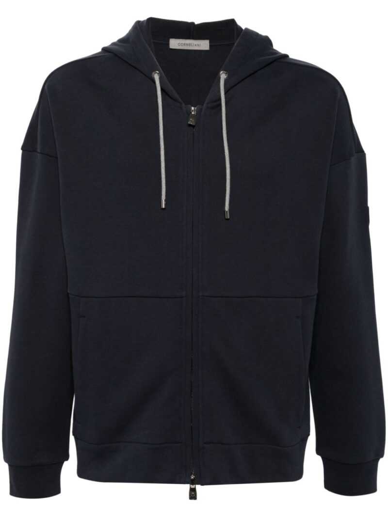 Corneliani  zip-up cotton hoodie