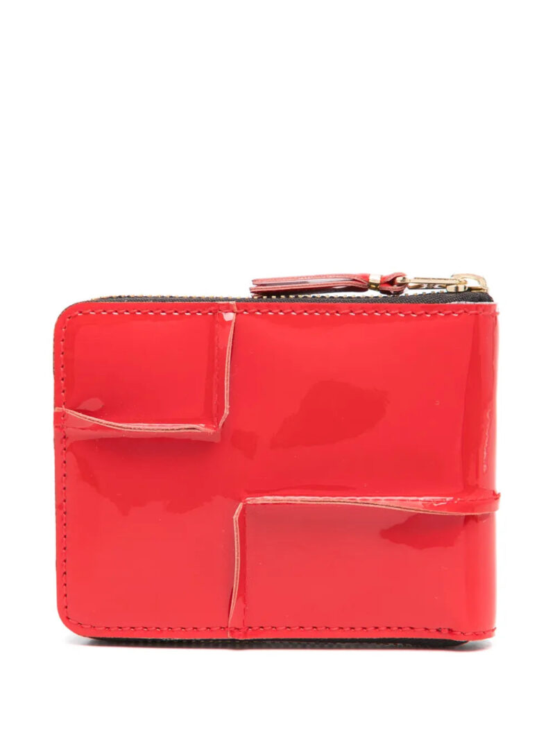Comme Des Garçons Wallet exposed-seams zip-up wallet
