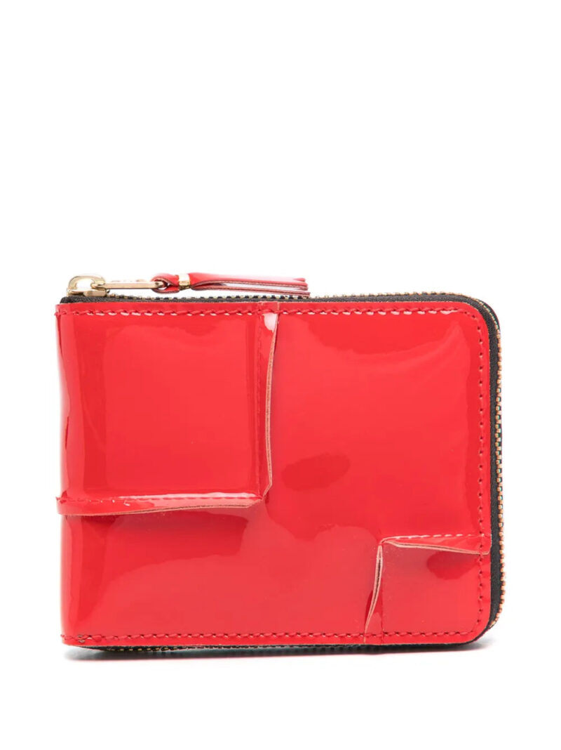 Comme Des Garçons Wallet  exposed-seams zip-up wallet