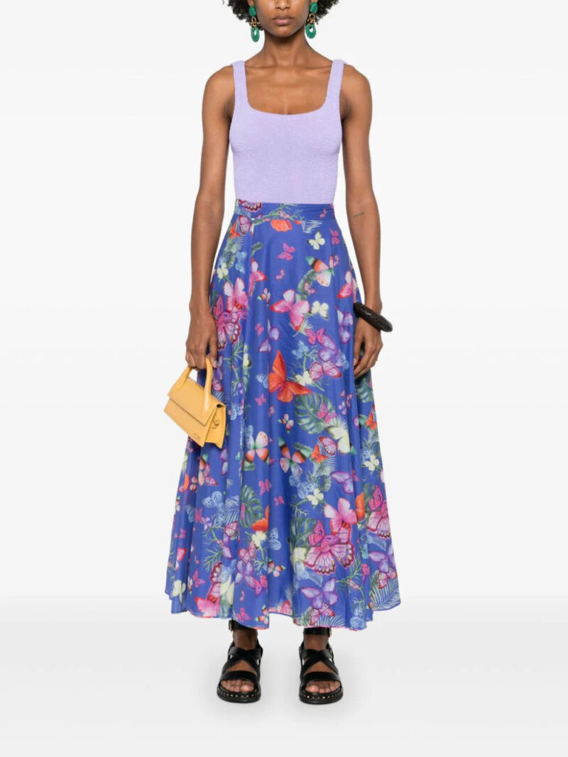 Charo Ruiz Ibiza  butterfly slit maxi skirt