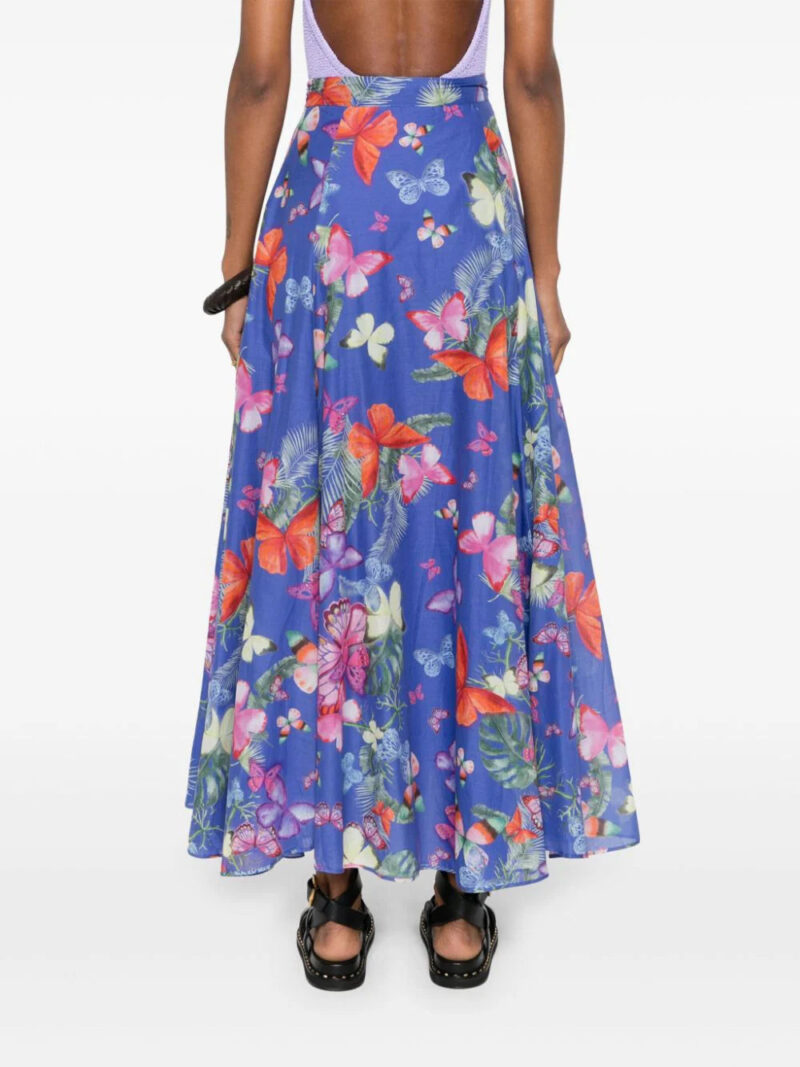 Charo Ruiz Ibiza  butterfly slit maxi skirt