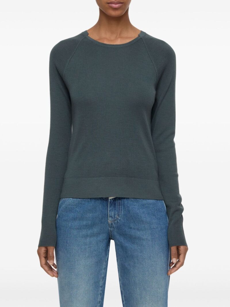 Closed  organic wool-silk jumper