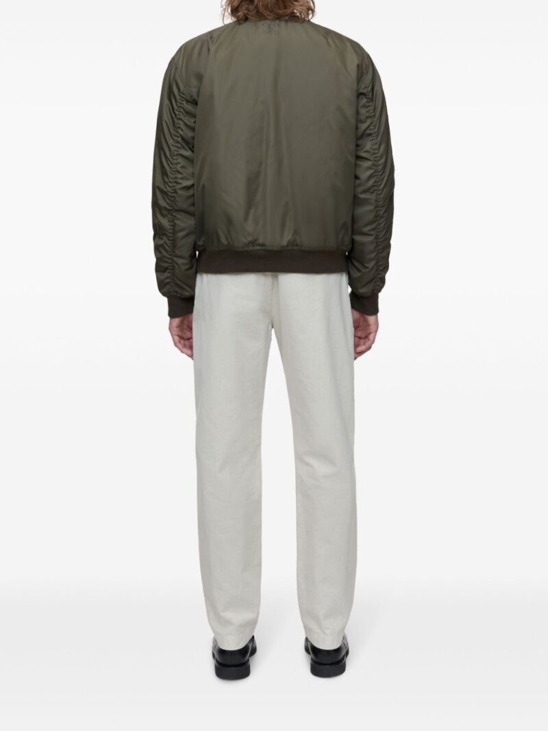 Closed  zip-up padded bomber jacket
