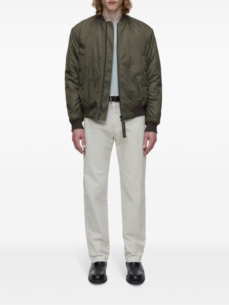 Closed  zip-up padded bomber jacket