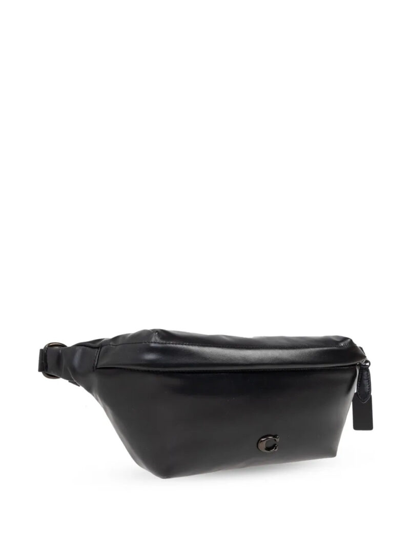 Coach  logo plaque leather belt bag