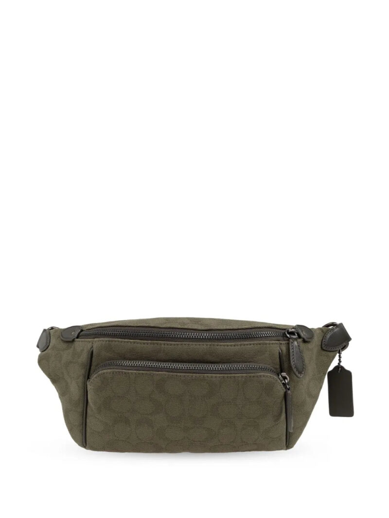 Coach  monogram canvas belt bag