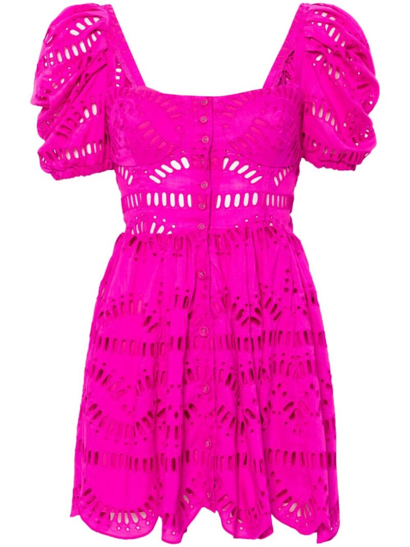 Charo Ruiz Ibiza  Ayiak broderie-anglaise short dress