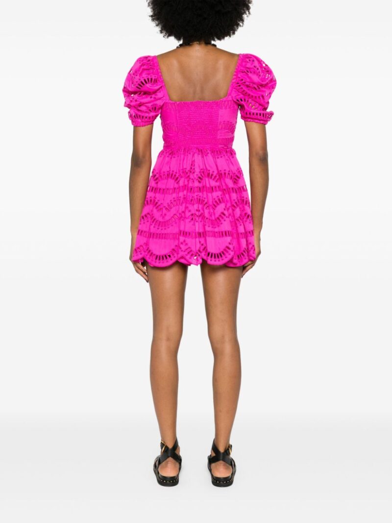 Charo Ruiz Ibiza  Ayiak broderie-anglaise short dress