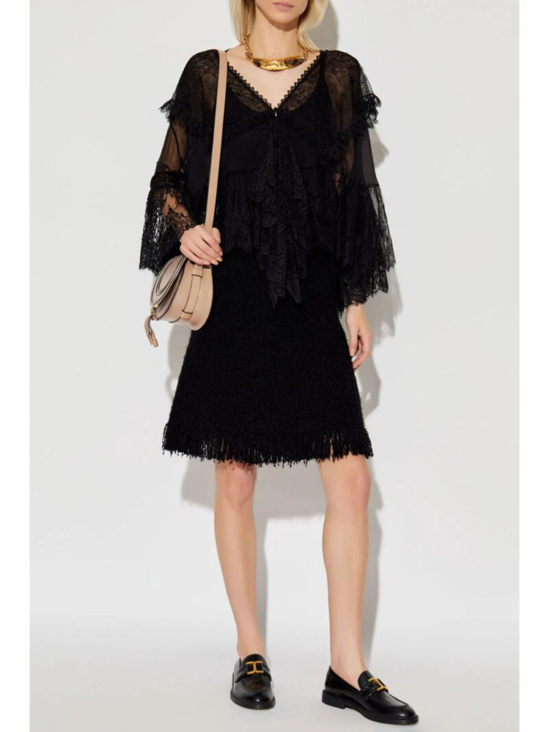 Chloé  lace silk top