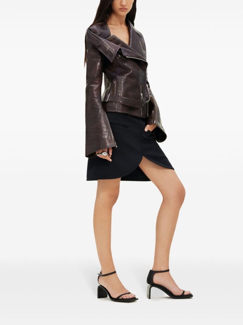 Courrèges  crocodille-effect biker jacket