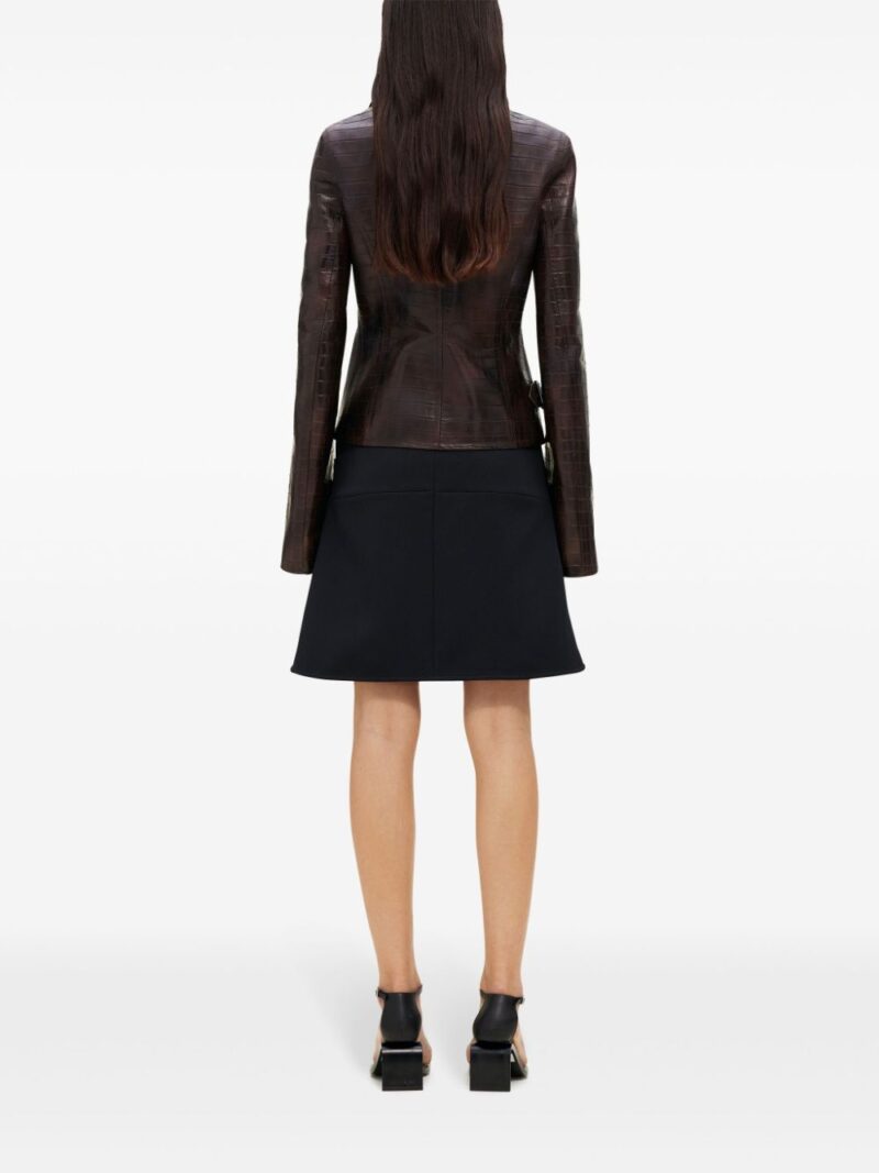 Courrèges  crocodille-effect biker jacket