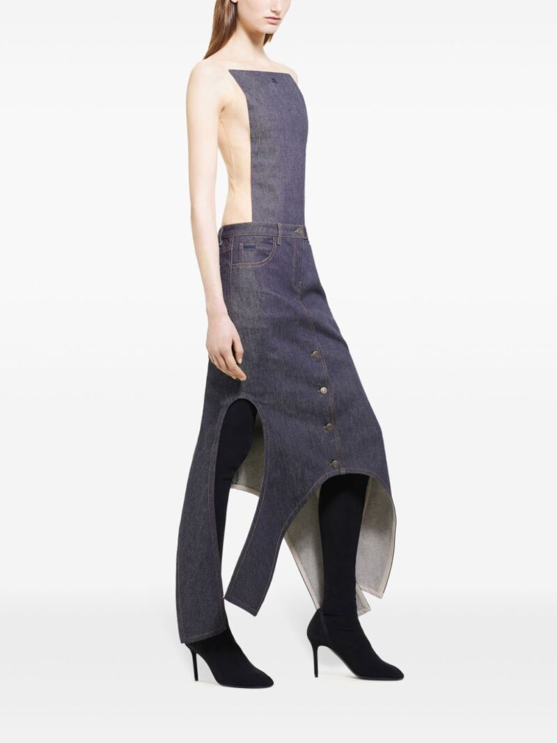 Courrèges  asymmetric-hem skirt