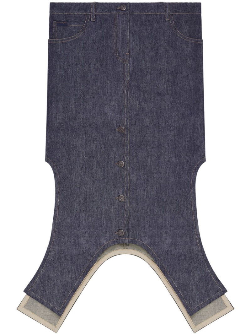 Courrèges  asymmetric-hem skirt