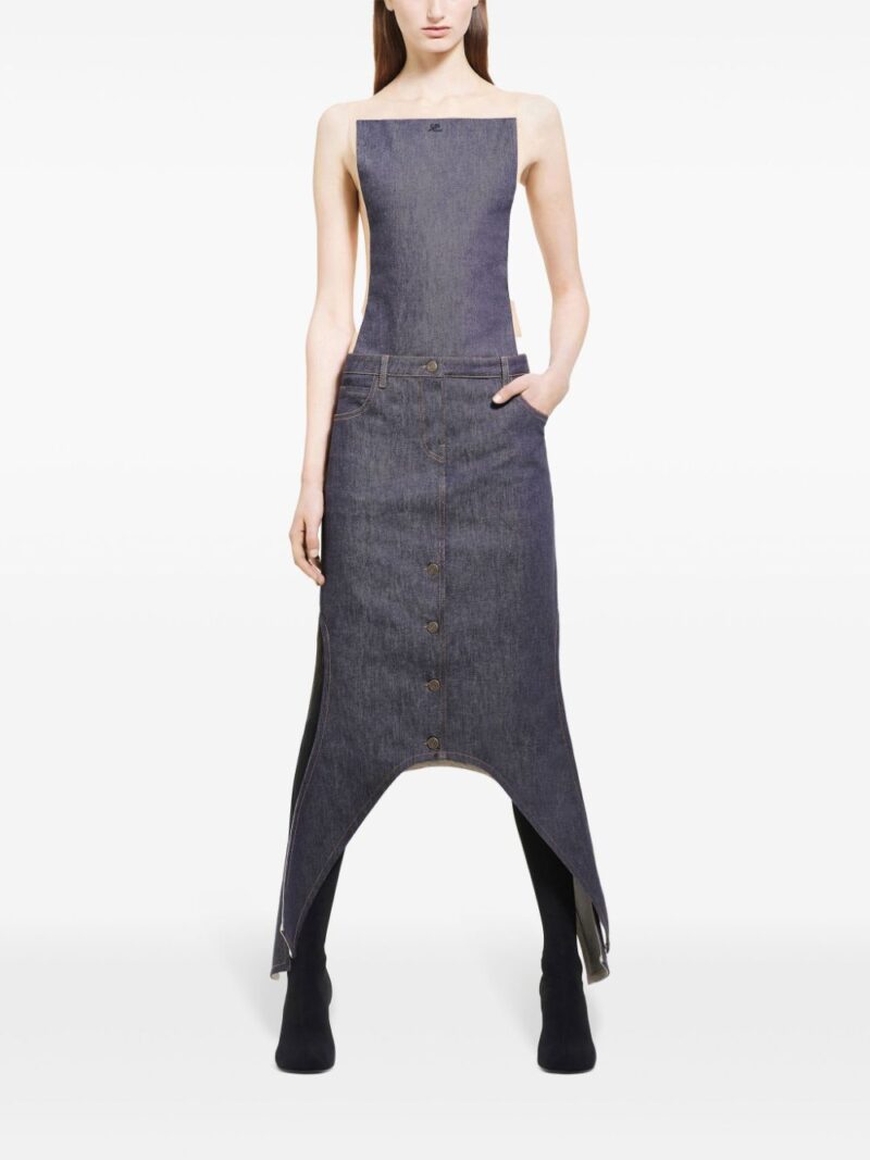 Courrèges  asymmetric-hem skirt