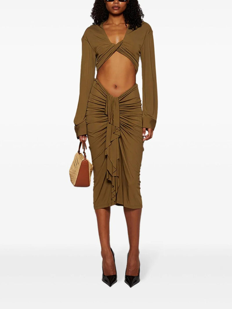 Christopher Esber Vivenda drapped skirt