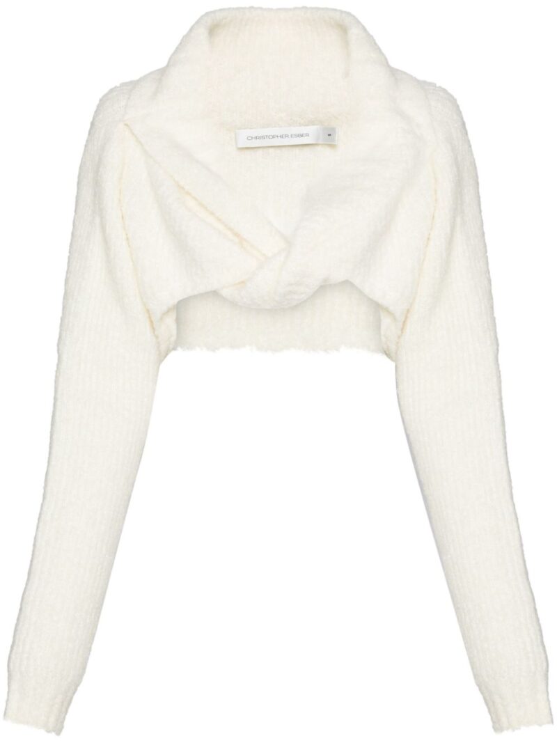 Christopher Esber  bouclé shrug jumper