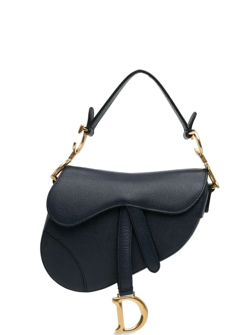 Christian Dior Mini Grained Calfskin Saddle shoulder bag