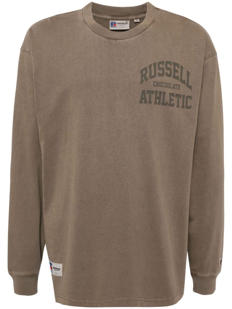 CHOCOOLATE  logo print long-sleeved t-shirt