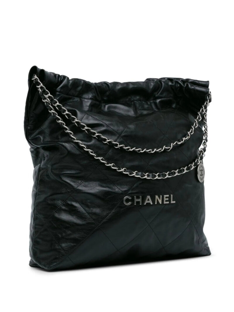CHANEL  Large Calfskin 22 hobo bag