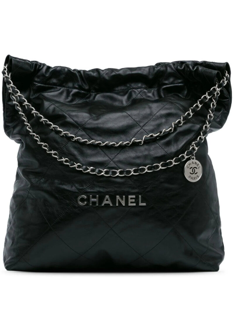 CHANEL  Large Calfskin 22 hobo bag