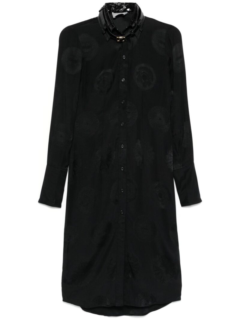 Coperni  collar-detail midi dress