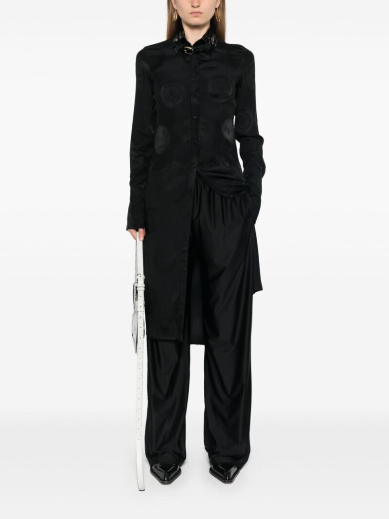 Coperni collar-detail midi dress