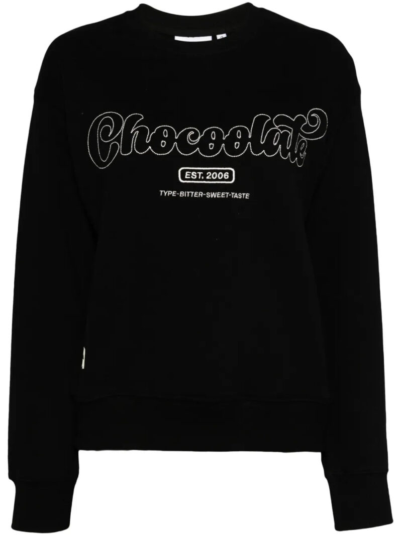 CHOCOOLATE  logo-embroidered sweatshirt