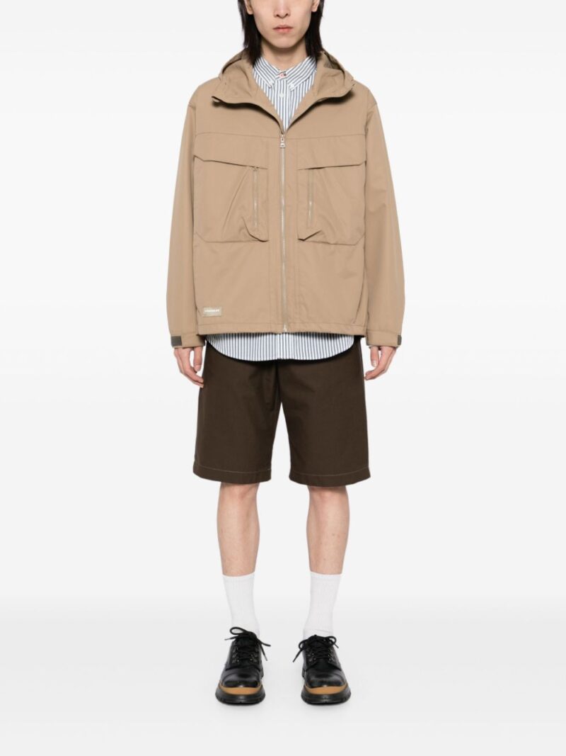 CHOCOOLATE logo-patch zip-up jacket