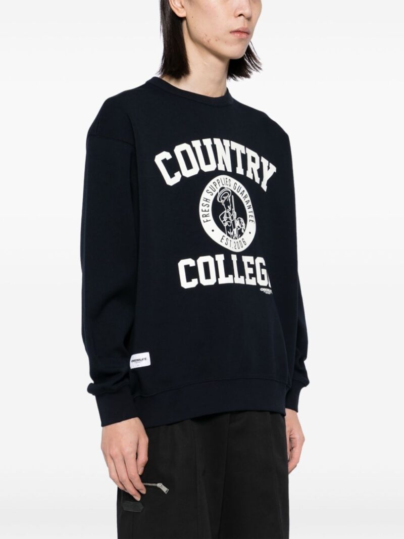 CHOCOOLATE  graphic-print long-sleeved sweatshirt