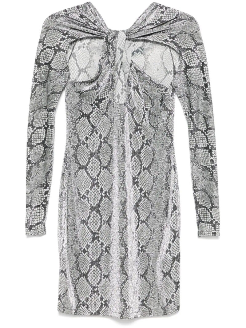 Coperni  lurex snake-print mini dress