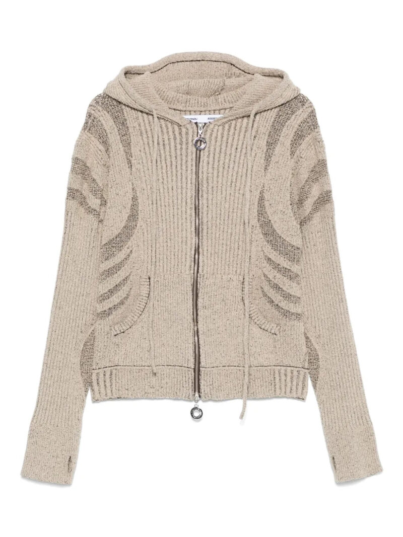 Charlie Constantinou  knit zip hoodie
