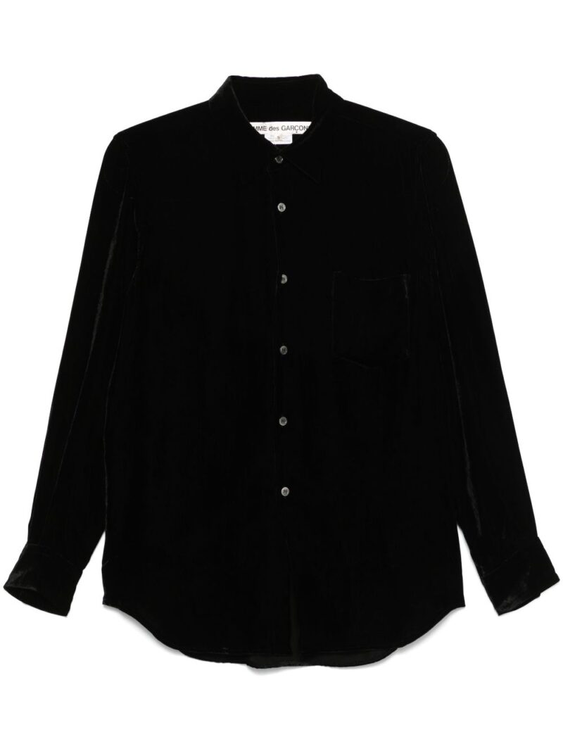 Comme Des Garçons  velvet shirt