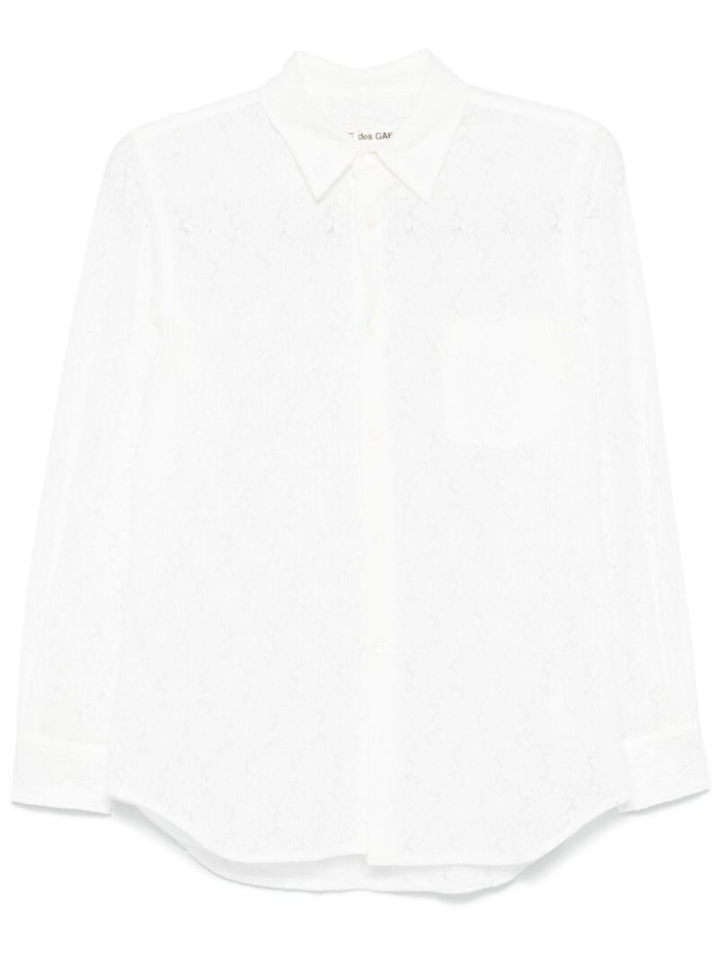 Comme Des Garçons  floral-lace shirt