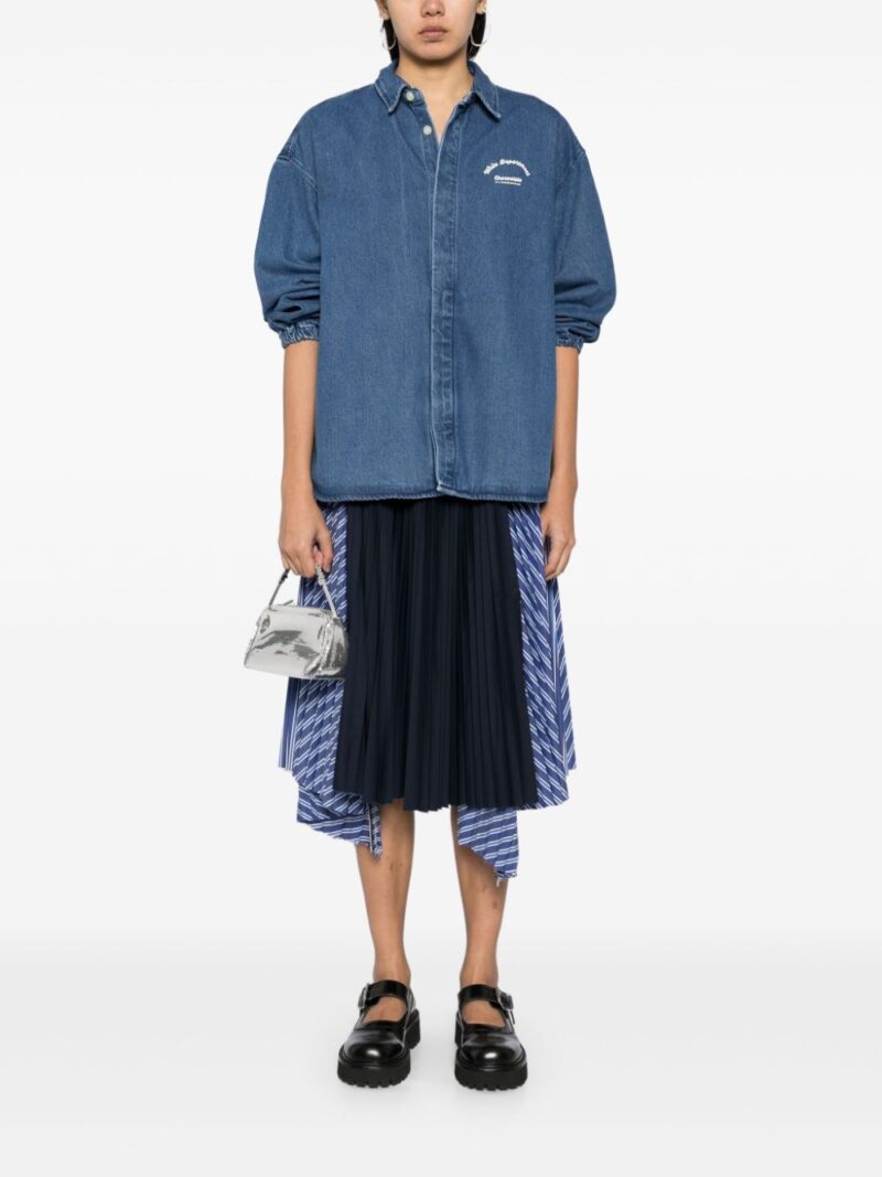 CHOCOOLATE Logo print shirt jacket