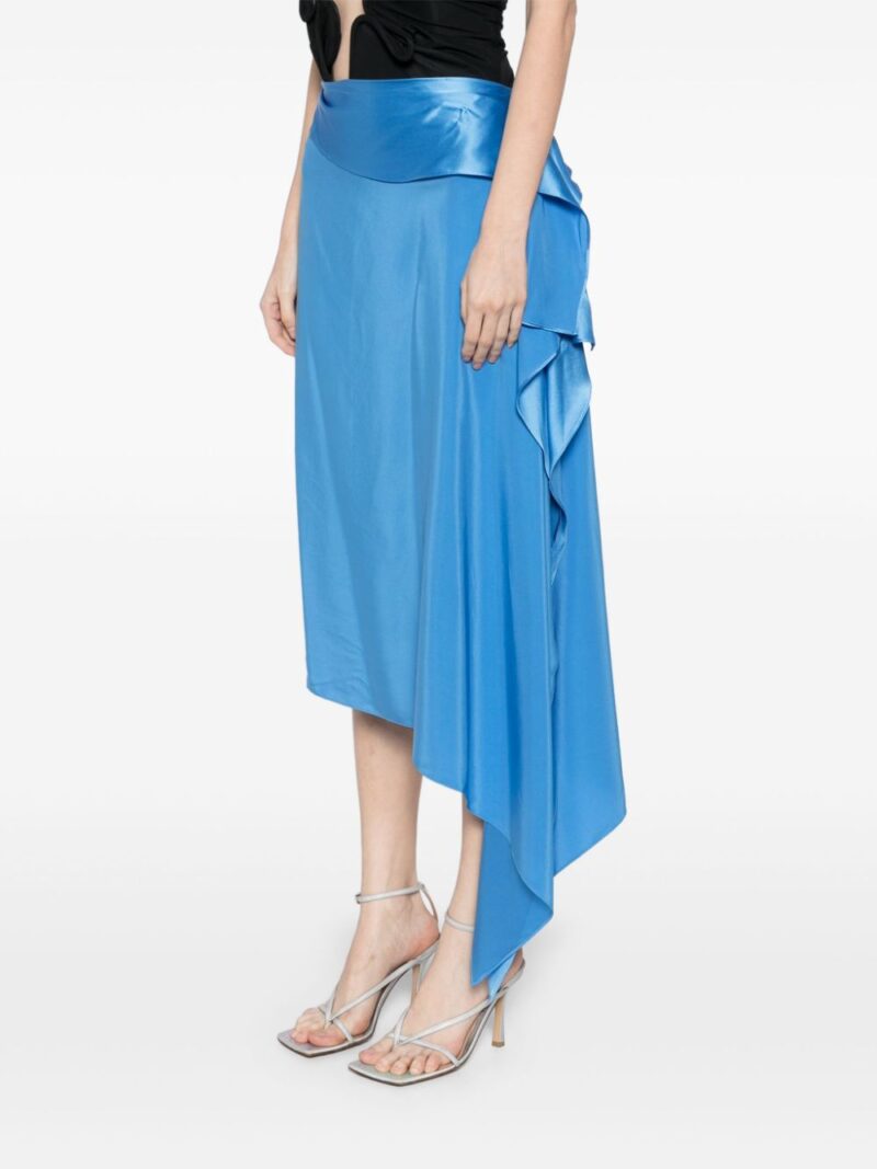 Christopher Esber crosscut silk skirt