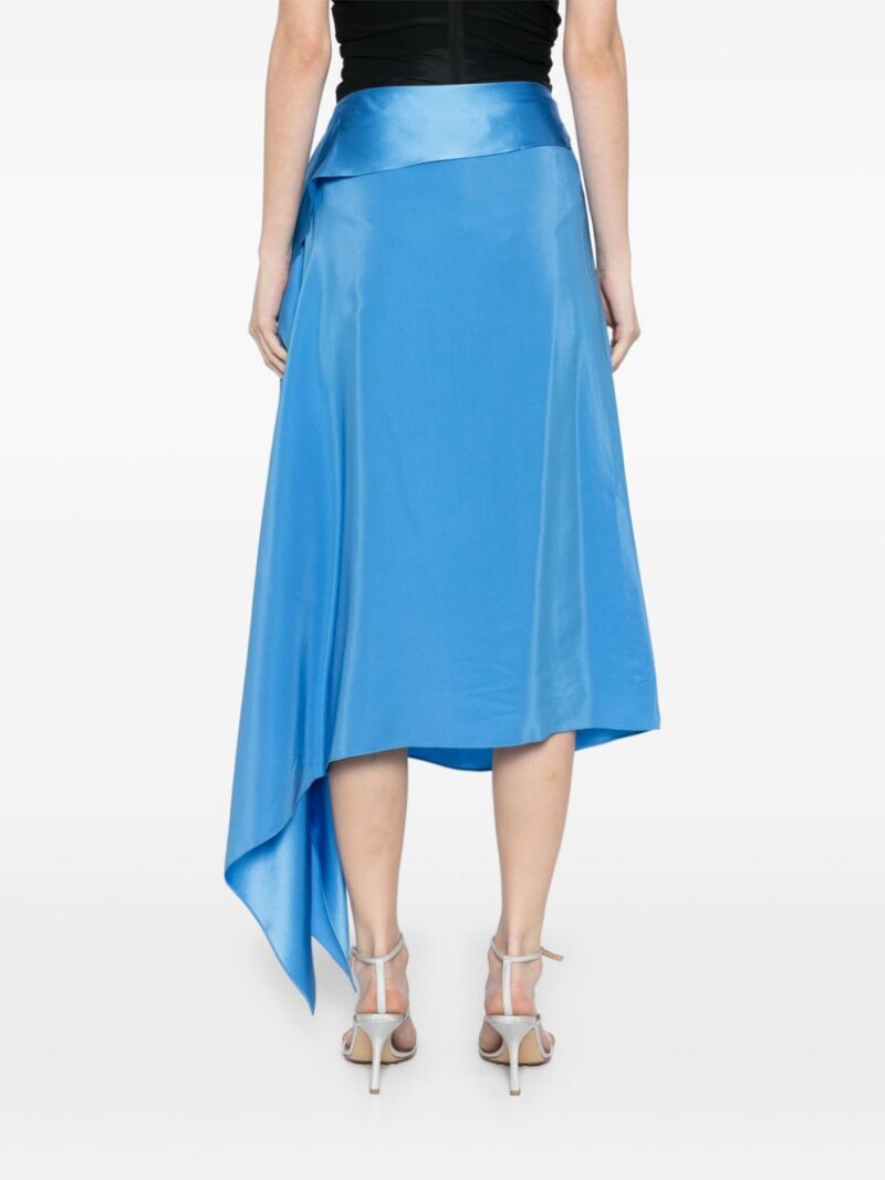 Christopher Esber crosscut silk skirt