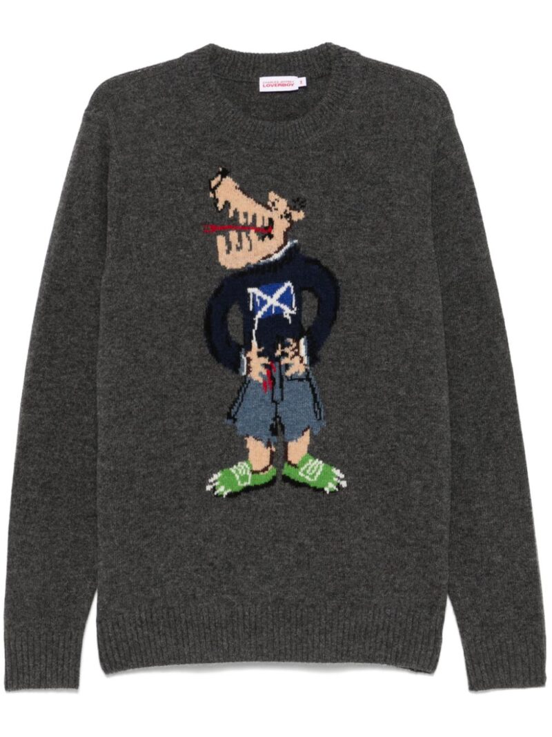 Charles Jeffrey Loverboy  Scots Wolf sweater