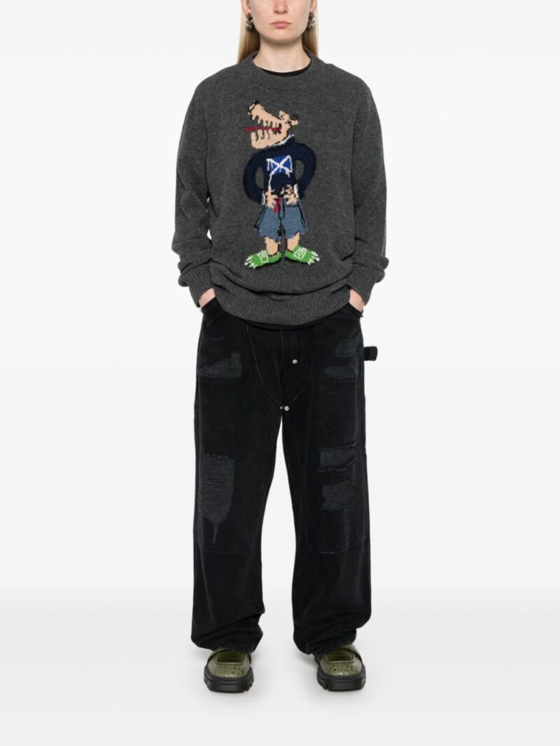 Charles Jeffrey Loverboy  Scots Wolf sweater