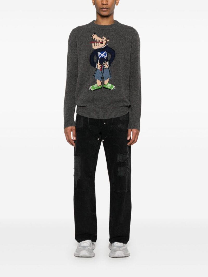 Charles Jeffrey Loverboy  Scots Wolf sweater